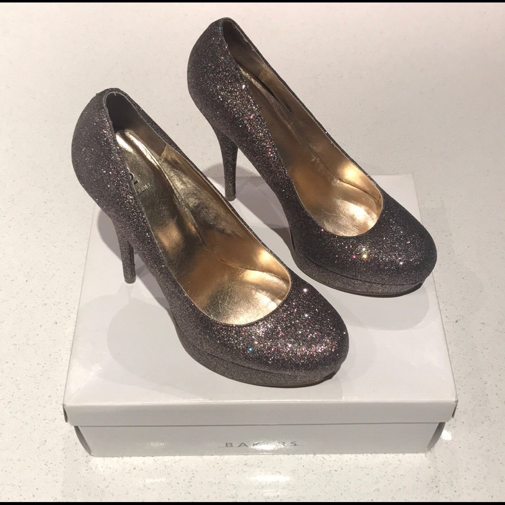 Bakers Glitter Platform Shoes